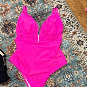 Vibrant Pink One-Piece Swimsuit